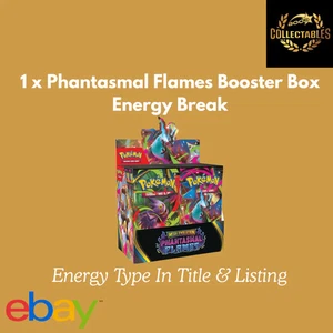 1 x Phantasmal Flames Booster Box Pokemon Energy Break #6 - Fire Energy - Picture 1 of 1
