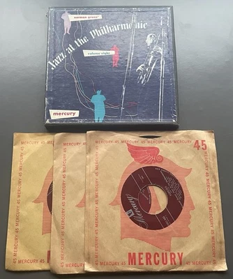 Norman Granz - Jazz At The Philharmonic Vol. 8 3 x 7” Records Mercury USA - Image 1 of 4