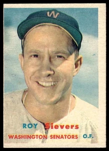 1957 Topps Roy Sievers Washington Senators #89 - Bild 1 von 2