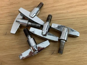 LUDWIG Lot of 5x 8mm WING BOLT Thumb Screw Parts Hardware Stand Mount M8 Threads - Picture 1 of 4