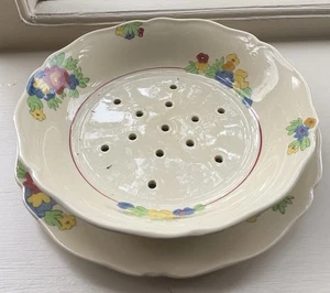Rare Royal Doulton Minden Salad Bowl ~ very pretty & typical of the Art Deco era - Picture 1 of 6