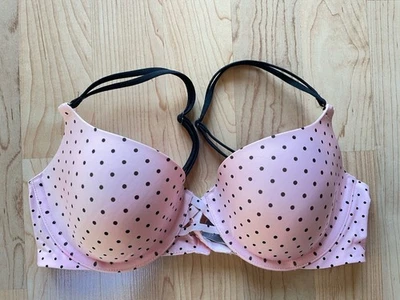Sujetador Victoria's Secret Rosa Lunares 34C Demi Con Aros VS!! Foto 1 de 4