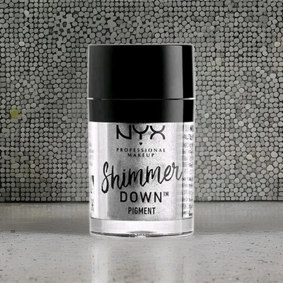 Pigmento Nyx Shimmer Down - SDP02 Platinum Foto 1 de 3