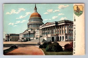 Postal de recuerdo antigua del Capitolio de Washington DC-EE. UU. - Imagen 1 de 2