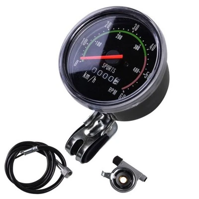 Classic Alloy Bike Odometer with 78cm Long Cable Easy to Use and Connect - Image 1 of 4