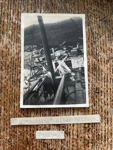 Hong Kong China Vintage c1937 Foto Taifun Schiffswrack SS Sunning Junk Bay - Bild 1 von 3