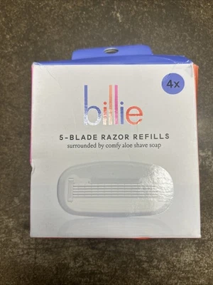 Billie Razor Refill Cartridge - 5 Blade Razor Refills (4 Refills) w/ Aloe Soap - Image 1 of 2
