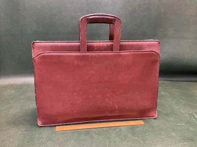 Maletín de cuero Schlesinger vintage fino con asas deslizantes Foto 1 de 4