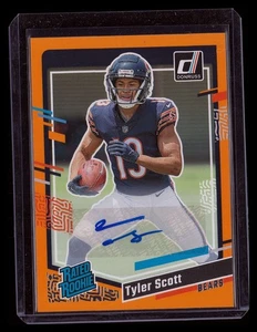 2023 PANINI DONRUS TYLER SCOTT RATED ROOKIE AUTOGRAFO ARANCIONE # 315 - Foto 1 di 2