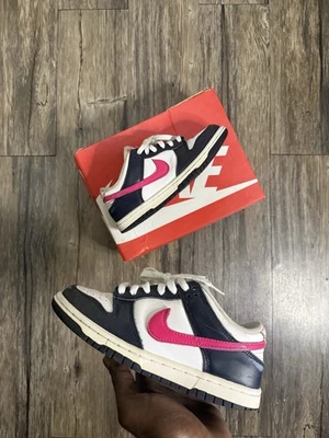 Nike Dunk низкий GS «Обсидиан яростно розовый» FB9109-401 размер 4Y - Изображение 1 из 4