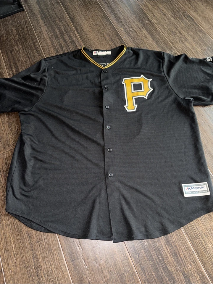 Camiseta de beisebol Majestic Andrew McCutchen Pittsburgh Pirates tamanho 3XL #22 MLB - Imagem 1 de 4