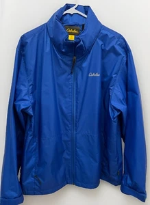 Cabela's Jacket 4Most Repel Hooded Zip Front Rain Side Zip Pockets Large - Picture 1 of 6