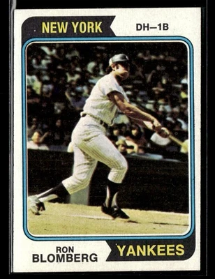 1974 Topps Ron Blomberg #117 - Image 1 of 2