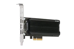 ICY DOCK EZConvert EX Pro MB987M2P-1B takes an M.2 NVMe PCIe SSD up to 110 mm in - Picture 1 of 8
