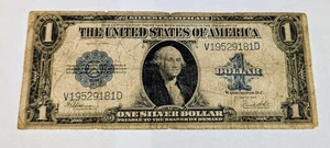 1923 $1 Horseblanket Silver Certificate Large Note - Picture 1 of 2