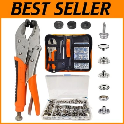 Heavy Duty Snap Fasteners Kit with Magnetic Tool for Marine & Upholstery Use - Image 1 of 4