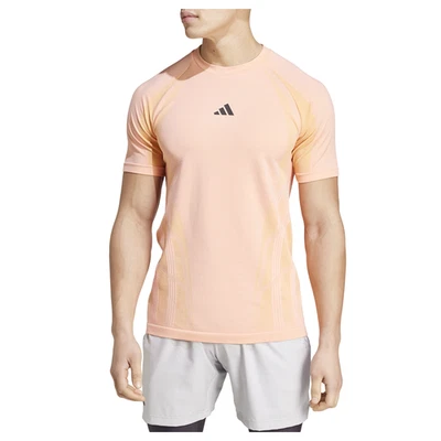 Camiseta deportiva Adidas Tennis Pro sin costuras cuello redondo manga corta para hombre rosa Cas Foto 1 de 2