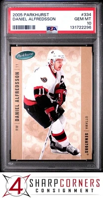 2005 PARKHURST #334 DANIEL ALFREDSSON HOF POP 1 PSA 10 - Image 1 of 3