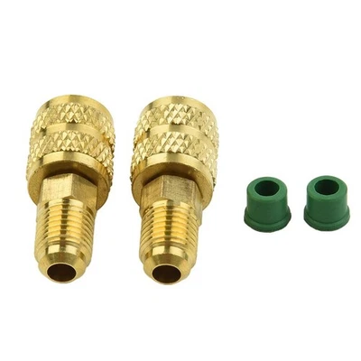 High Quality 2xR32 R410a AC Adapter 5/16 1/4 SAE Male Female for Valve System - Image 1 of 4