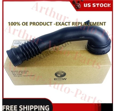 OEM 13717609811 For BMW 535i 640i Engine Air Intake Hose Duct Assembly&Sensor Foto 1 de 4