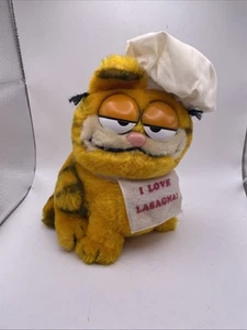 De colección Dakin 1978 Garfield I Love Lasaña Peluche Gato 7" Relleno - Imagen 1 de 6