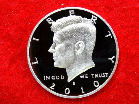 2010 S KENNEDY PROOF 90% SILVER  HALF DOLLAR  ITEM 89R Cover