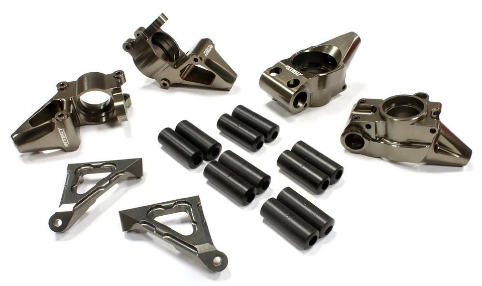 Billet Alloy Modified Rear Hub + Steering Block Set for HPI Baja 5B2.0, 5T & 5SC - Image 1 of 1