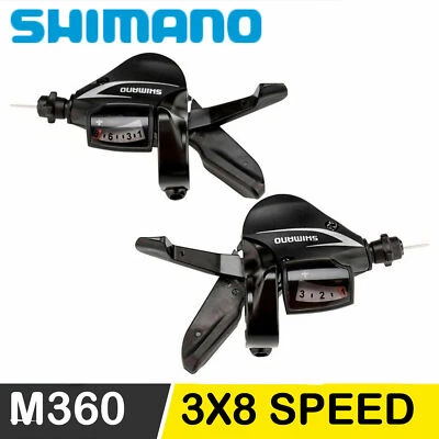 Shimano Acera SL-M360 3X8 Speed MTB Bike Bicycle Trigger Shifter Sets Left&Right - Image 1 of 4