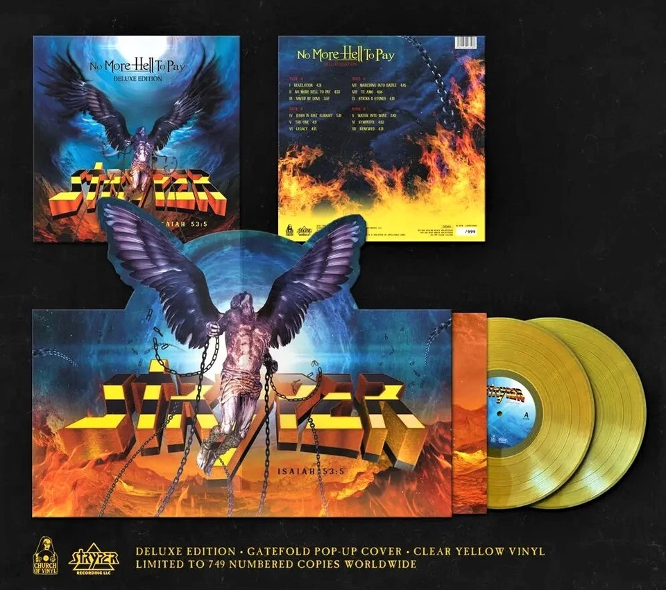 Stryper - No More Hell To Pay - Deluxe Edition Yellow VINYL (NEW) Numbered - Image 1 of 4