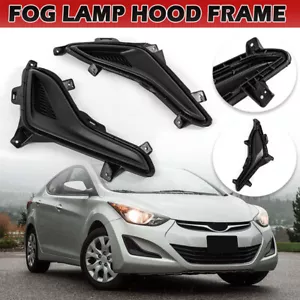 Front Bumper Insert Fog Light Cover Accessories For 2014-2016 Hyundai Elantra - Picture 1 of 8