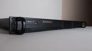 Supermicro SuperServer 5015A-H is a single processor, 1U rackmount server. - Picture 1 of 5