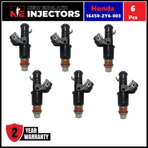 Reman OEM Honda Fuel Injector Set of 6 16450-ZY6-003 200HP 225HP 250HP 1997 UP - Picture 1 of 3