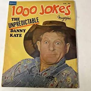 Dell 1000 Jokes Magazine Danny Kaye The Unpredictable February 1965 021822NONR - Picture 1 of 5