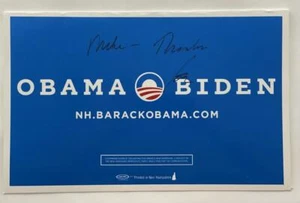 PRESIDENT JOE BIDEN SIGNED AUTOGRAPH OBAMA LAWN SIGN - "TO MIKE" RARE W/ ACOA - Picture 1 of 2