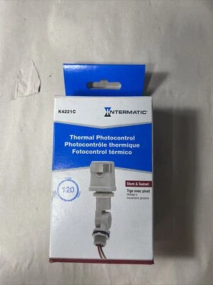 Intermatic K4221C 120-Volt Stem Swivel Mount Thermal Photocontrol (Photocell) - Image 1 of 4