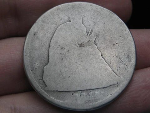 1841 Seated Liberty Silver Dollar- Lowball, Pocket Piece, PO1 Candidate? Cover