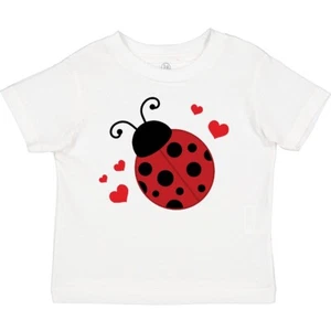Inktastic Lady Bug And Hearts Toddler T-Shirt Ladybug Lover Bugs Insects Cute - Picture 1 of 20