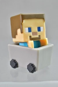 Minecraft Steve In Minecart Cart Series 3 1.5" Mini - Picture 1 of 3