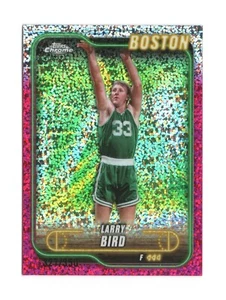 2024-25 Topps Chrome Larry Bird #32 Magenta Speckle Refractor /350 - Picture 1 of 2