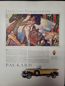 1930 Revista Fortune Packard Automóvil Lujoso Transporte Impresión Anuncio Color - Imagen 1 de 3