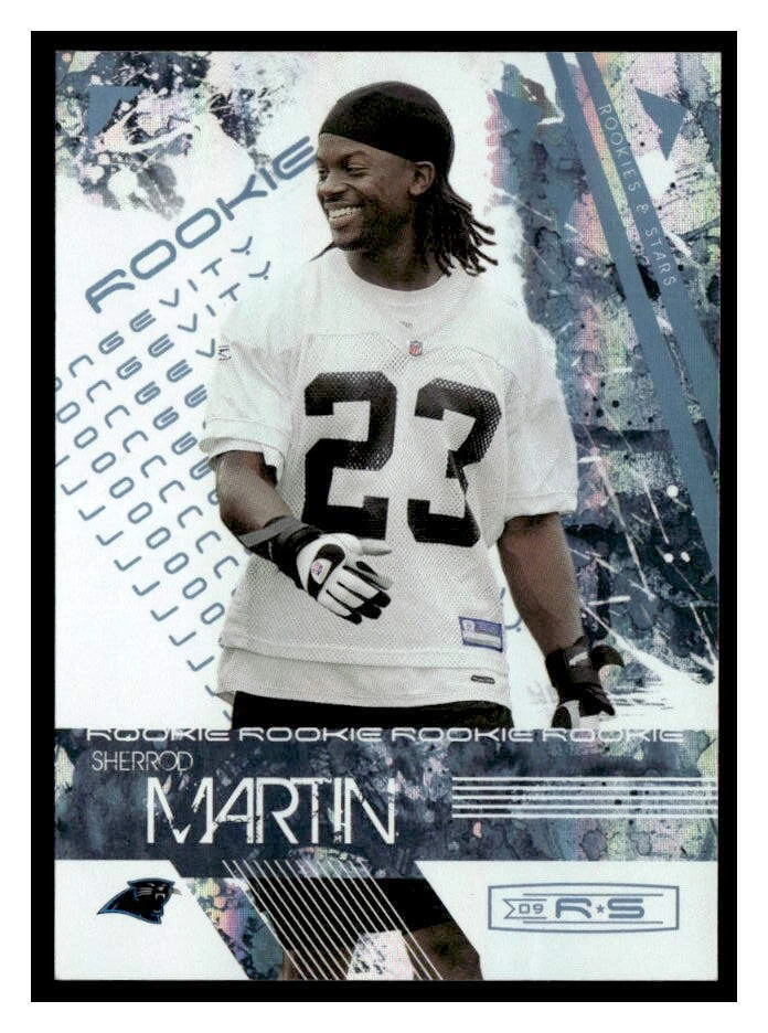 2009 Donruss Rookies & Stars #193 Sherrod Martin Longevity Platinum #/25 - Image 1 of 2