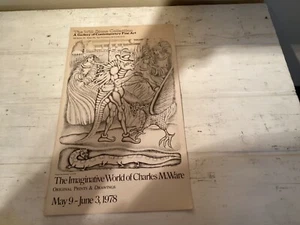 1978 "The Imaginative World of Charles M. Ware" Will Stone Ausstellungsplakat - Bild 1 von 4