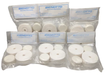 6 Benotto Textured White Handlebar Tape Cello Bar pack Vintage Bicycle New cinta - Image 1 of 4