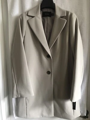 Nuevo con etiquetas Abrigo para mujer Tahari Jayden crepé avellana talla mediana  Foto 1 de 4