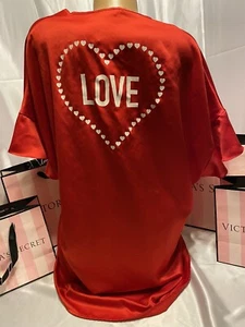 Victorias Secret Satin Robe Light Weight Kimono One Size - Picture 1 of 2