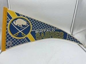 Vintage Buffalo Sabres NHL Hockey Team Pennant 70's-80's Full Size 12" x 30” - Picture 1 of 13
