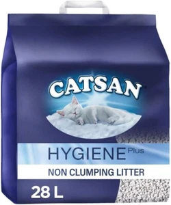 Catsan Hygiene arena para gatos 28L (2x14L) | Basura para control de olores sin aglomeraciones, - Imagen 1 de 7