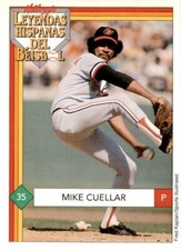 1991 Kellogg's Leyendas Hispanas del Beisbol Food Issue Mike Cuellar