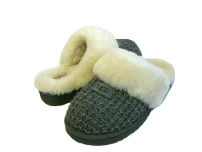 UGG COZY KNIT WOMEN SLIPPERS KNIT CHARCOAL US 12 /UK 10 /EU 43 - Image 1 of 4