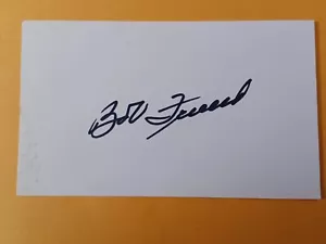 Bob Friend (d. 2019) Signed Index Card - Pirates, Yankees, Mets - Picture 1 of 1